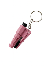 Personal Safety Keychain Set with Bracelet - Pink