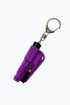 Personal Safety Keychain Set with Bracelet - Purple