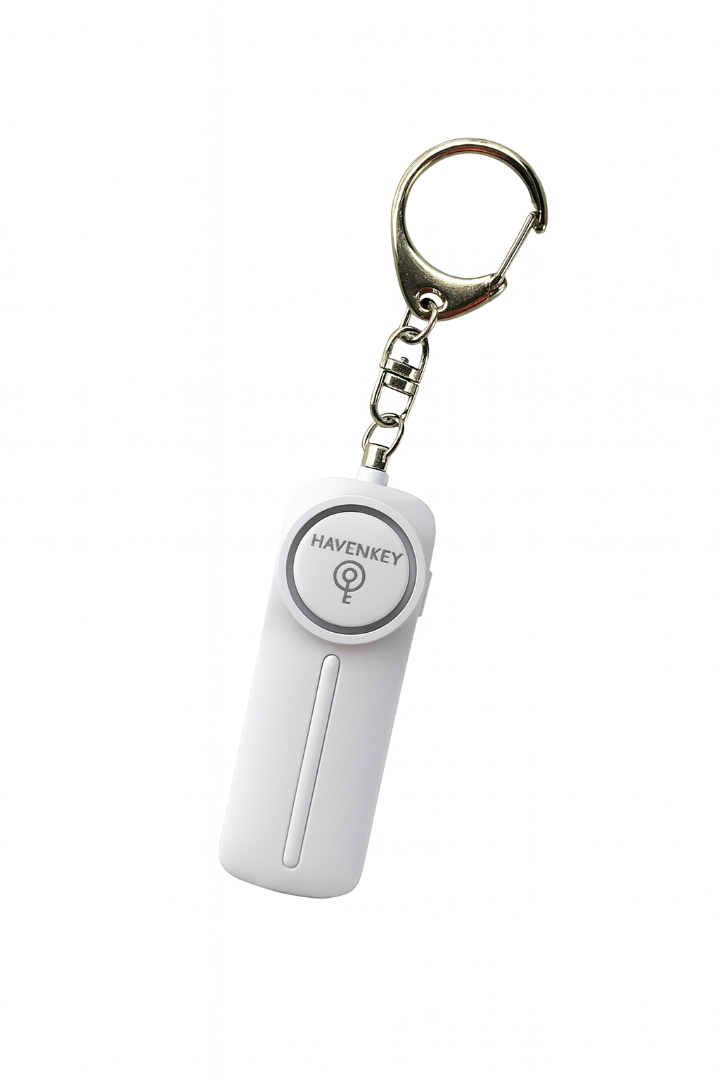 Personal Safety Keychain Set with Tassel - White