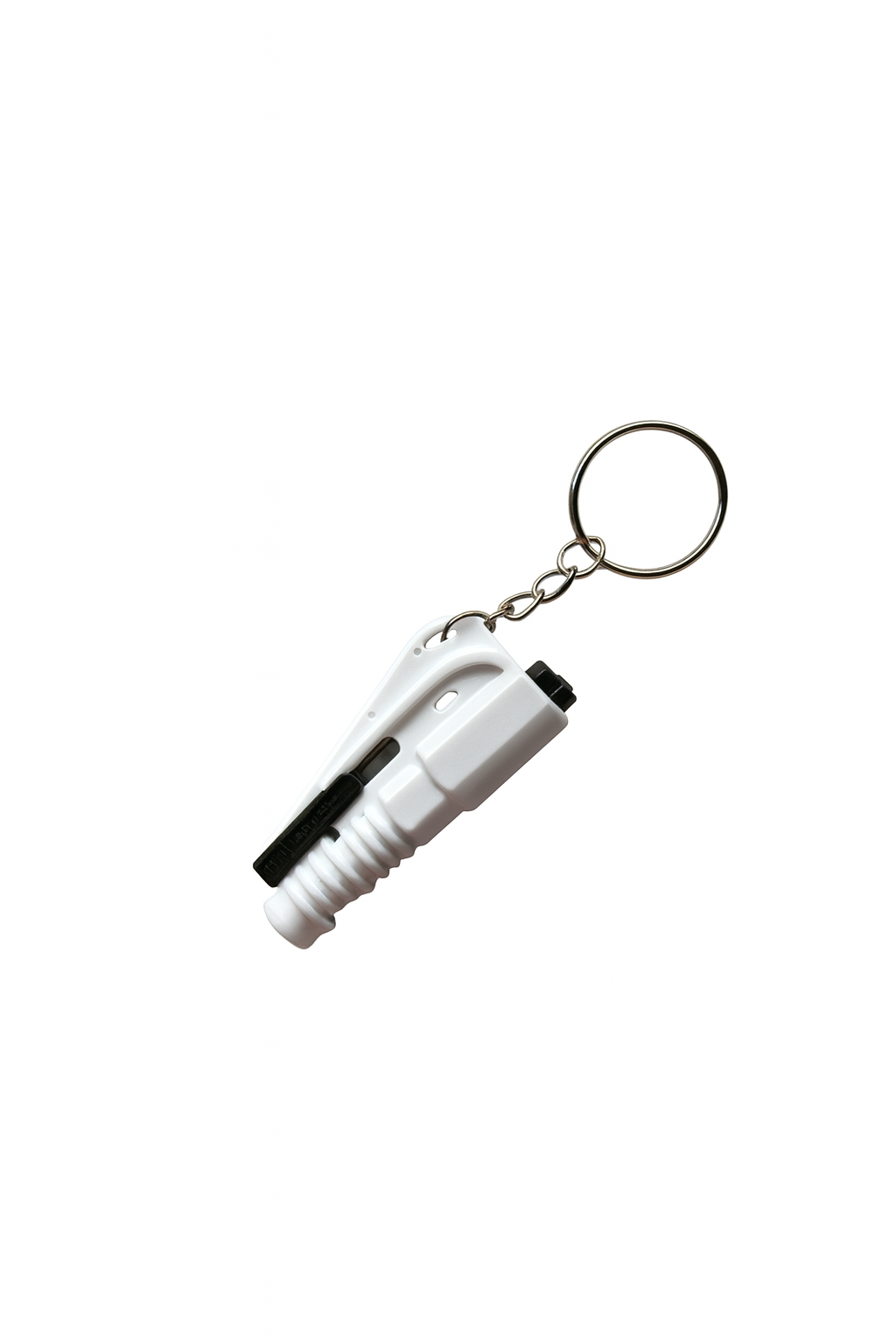 Personal Safety Keychain Set with Tassel - White