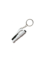Personal Safety Keychain Set wit Bracelet - White